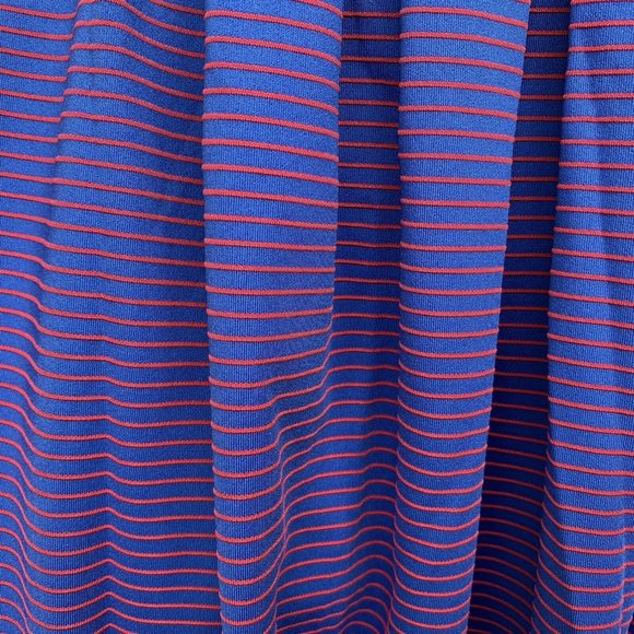 LulaRoe Amelia Women Dress Size XXS Blue Red Strip - Picture 4 of 12